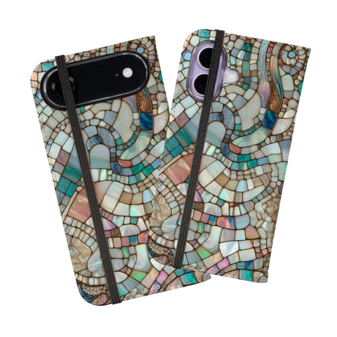 Mermaid Stained Glass Print Wallet Phone Case - The Urban Flair (Feat)