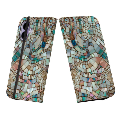 Mermaid Stained Glass Print Wallet Phone Case - The Urban Flair (Feat)