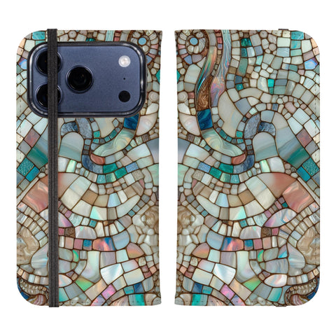 Mermaid Stained Glass Print Wallet Phone Case - The Urban Flair (Feat)