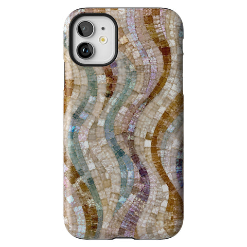 Seashell Mosaic Print Tough Phone Case for iPhone 11
