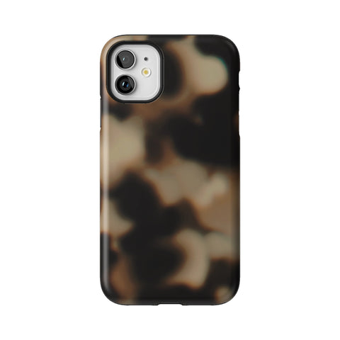 Creamy Tortoise Shell Tough Phone Case for iPhone 11