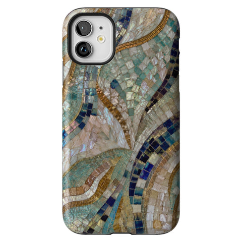 Sea Goddess Mosaic Print Tough Phone Case for iPhone 11