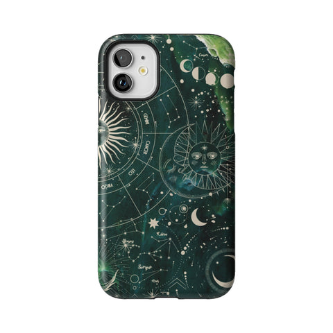 Green Marble Zodiac Tough Phone Case for iPhone 11