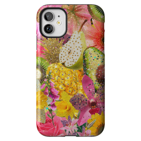 Tropical Fruit Floral Tough Phone Case for iPhone 11