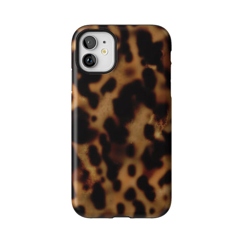 Grunge Tortoise Shell Print Tough Phone Case for iPhone 11