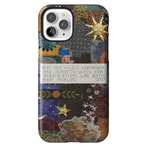 Whimsy Quote Collage Tough Phone Case for iPhone 11 Pro