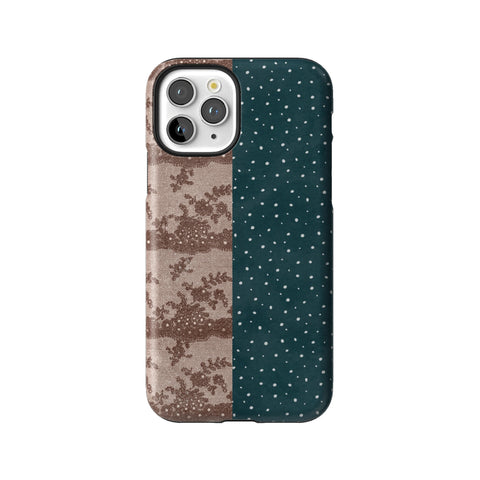 Lace & Tiny Dots Split Tough Phone Case for iPhone 11 Pro