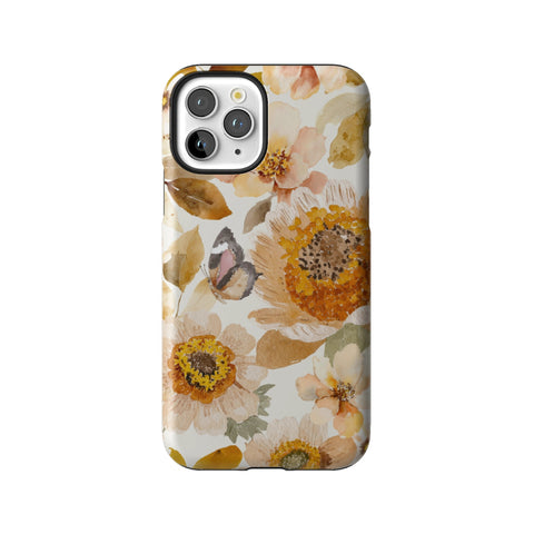 Rustic Boho Floral Tough Phone Case for iPhone 11 Pro