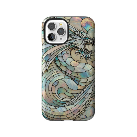 Year of the Dragon Stained Glass Illusion Tough Phone Case for iPhone 11 Pro