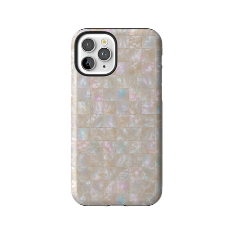 Opal Mother of Pearl Tile Print Tough Phone Case for iPhone 11 Pro