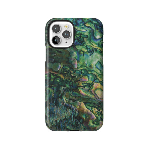 Green Abalone Shell Tough Phone Case for iPhone 11 Pro