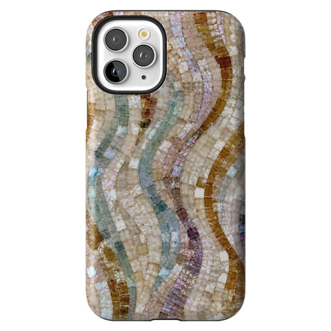 Seashell Mosaic Print Tough Phone Case for iPhone 11 Pro