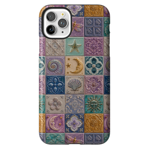Mermaid Whimsy Tiles Tough Phone Case for iPhone 11 Pro Max
