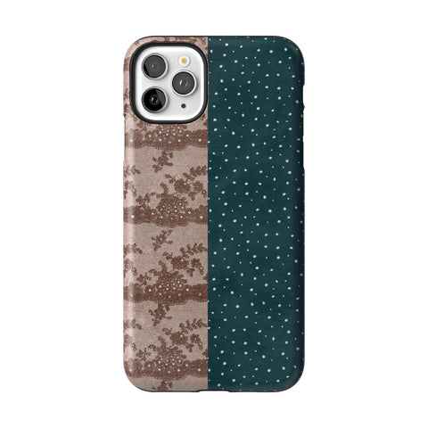 Lace & Tiny Dots Split Tough Phone Case for iPhone 11 Pro Max