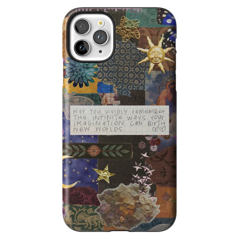 Whimsy Quote Collage Tough Phone Case for iPhone 11 Pro Max