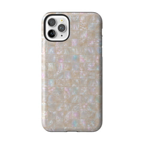 Opal Mother of Pearl Tile Print Tough Phone Case for iPhone 11 Pro Max