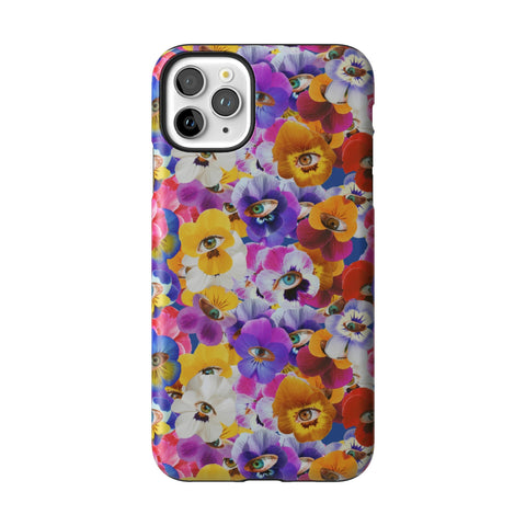 Pansy Eye Floral Tough Phone Case for iPhone 11 Pro Max