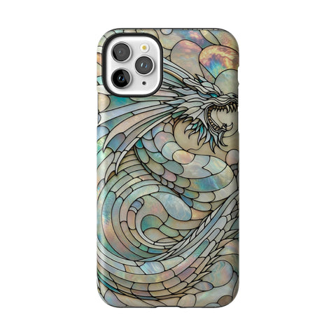 Year of the Dragon Stained Glass Illusion Tough Phone Case for iPhone 11 Pro Max