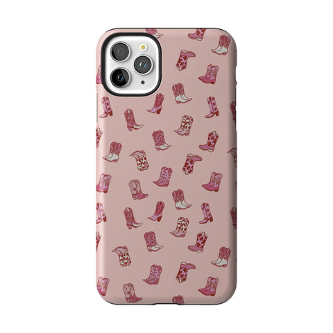 Pink Cowgirl Boots Tough Phone Case for iPhone 11 Pro Max