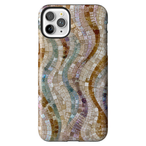 Seashell Mosaic Print Tough Phone Case for iPhone 11 Pro Max