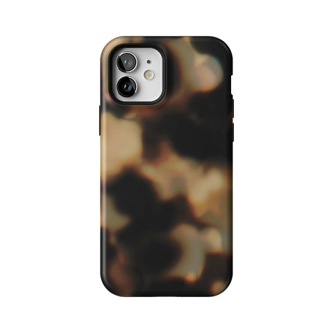 Layered Tortoise Shell Tough Phone Case for iPhone 12