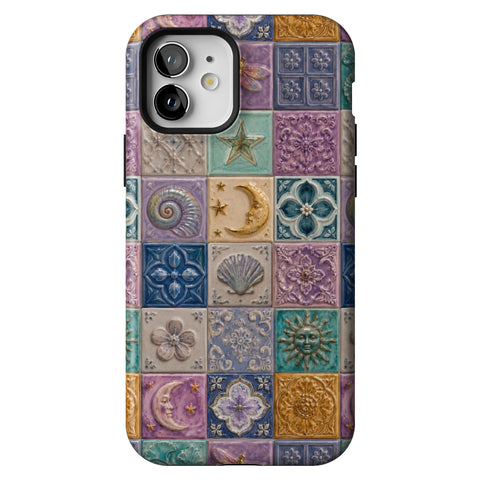 Mermaid Whimsy Tiles Tough Phone Case for iPhone 12