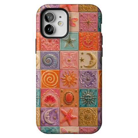 Nautical Whimsy Tiles Tough Phone Case for iPhone 12