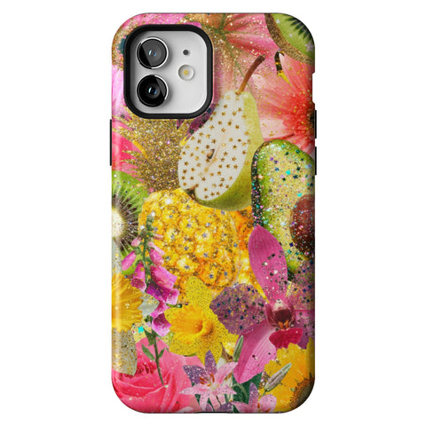 Tropical Fruit Floral Tough Phone Case for iPhone 12