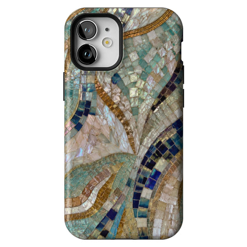 Sea Goddess Mosaic Print Tough Phone Case for iPhone 12 Mini