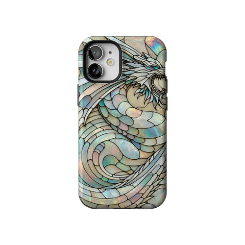 Year of the Dragon Stained Glass Illusion Tough Phone Case for iPhone 12 Mini