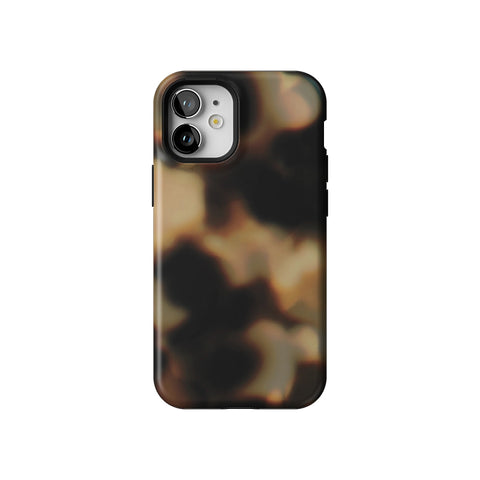 Layered Tortoise Shell Tough Phone Case for iPhone 12 Mini