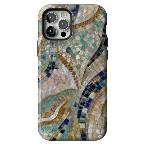 Sea Goddess Mosaic Print Tough Phone Case for iPhone 12 Pro