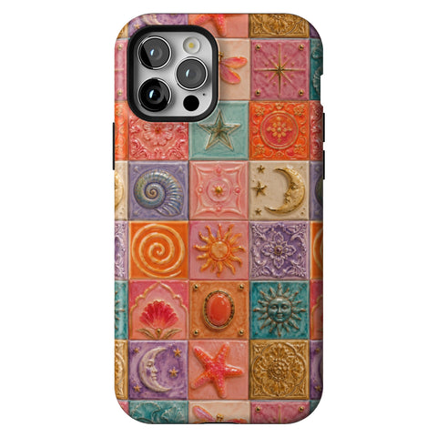 Nautical Whimsy Tiles Tough Phone Case for iPhone 12 Pro
