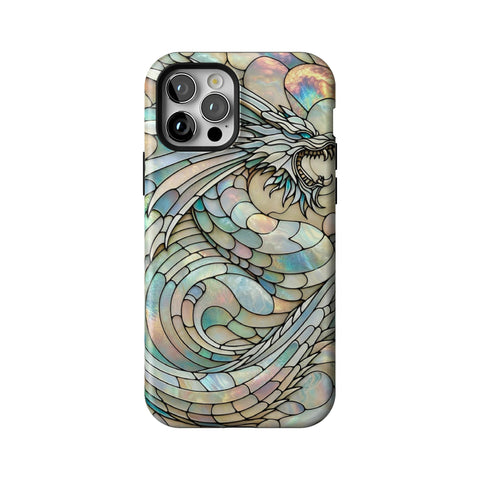Year of the Dragon Stained Glass Illusion Tough Phone Case for iPhone 12 Pro