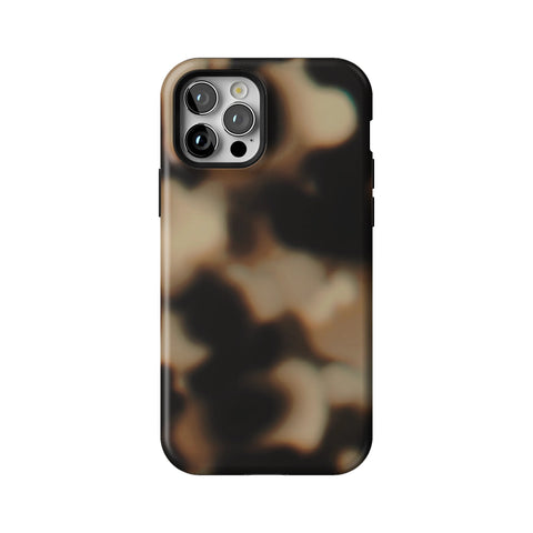 Creamy Tortoise Shell Tough Phone Case for iPhone 12 Pro