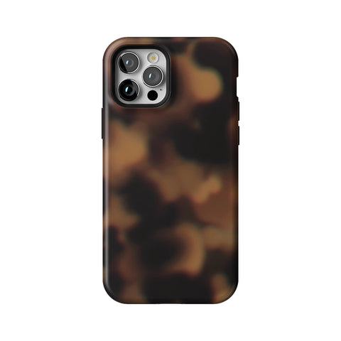 Classic Tortoise Shell Print Tough Phone Case for iPhone 12 Pro