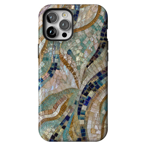 Sea Goddess Mosaic Print Tough Phone Case for iPhone 12 Pro Max
