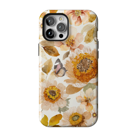 Rustic Boho Floral Tough Phone Case for iPhone 12 Pro Max