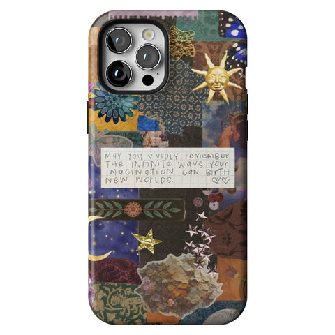 Whimsy Quote Collage Tough Phone Case for iPhone 12 Pro Max