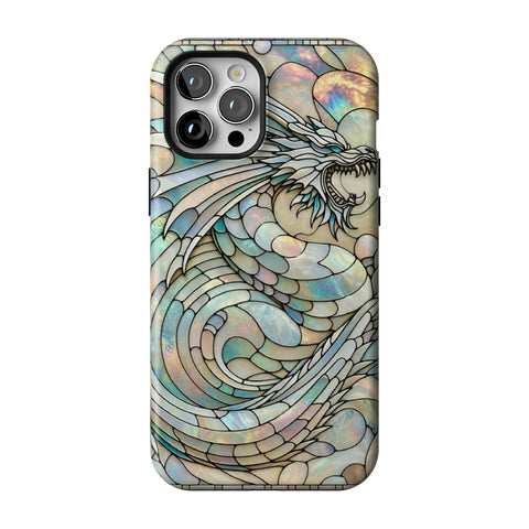 Year of the Dragon Stained Glass Illusion Tough Phone Case for iPhone 12 Pro Max