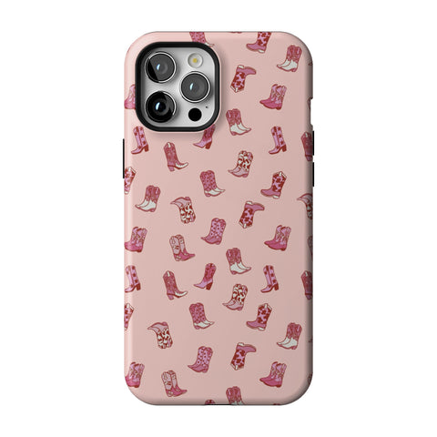 Pink Cowgirl Boots Tough Phone Case for iPhone 12 Pro Max