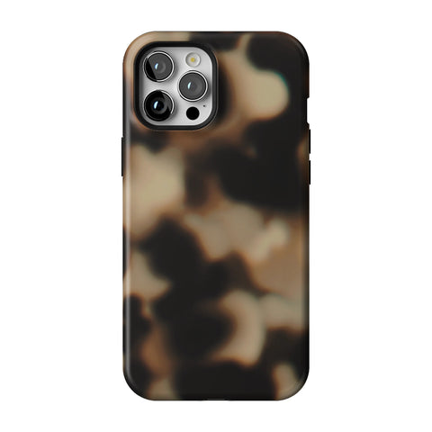 Creamy Tortoise Shell Tough Phone Case for iPhone 12 Pro Max