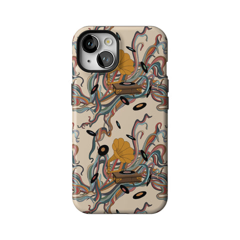 Art Nouveau Vinyl Record Player Tough Phone Case for iPhone 13