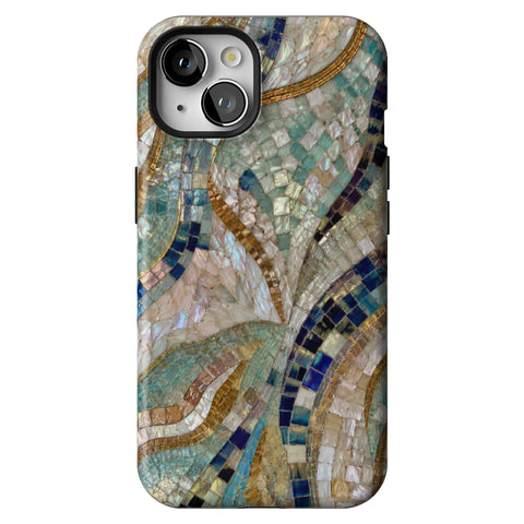 Sea Goddess Mosaic Print Tough Phone Case for iPhone 13