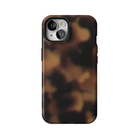 Classic Tortoise Shell Print Tough Phone Case for iPhone 13