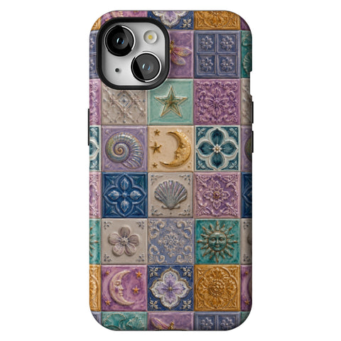 Mermaid Whimsy Tiles Tough Phone Case for iPhone 13