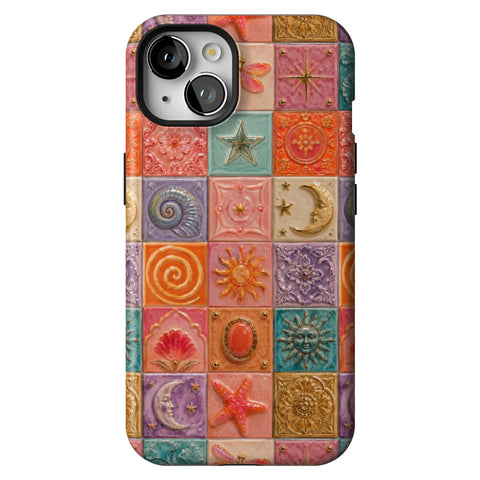 Nautical Whimsy Tiles Tough Phone Case for iPhone 13