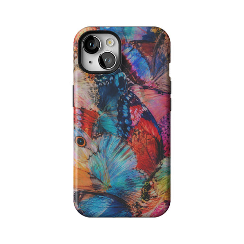Colorful Butterfly Moth Wings Tough Phone Case for iPhone 13