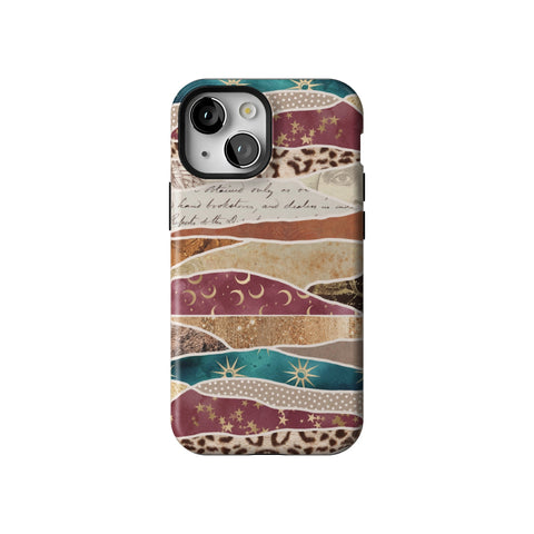 Boho Abstract Tough Phone Case for iPhone 13 Mini