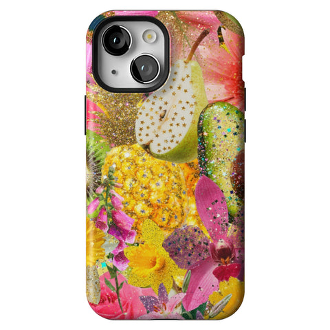 Tropical Fruit Floral Tough Phone Case for iPhone 13 Mini